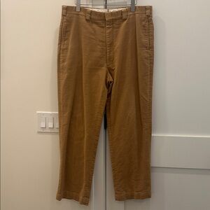 Grady Ervin Charleston x Hertling British Khaki Moleskin Pants SIze 38